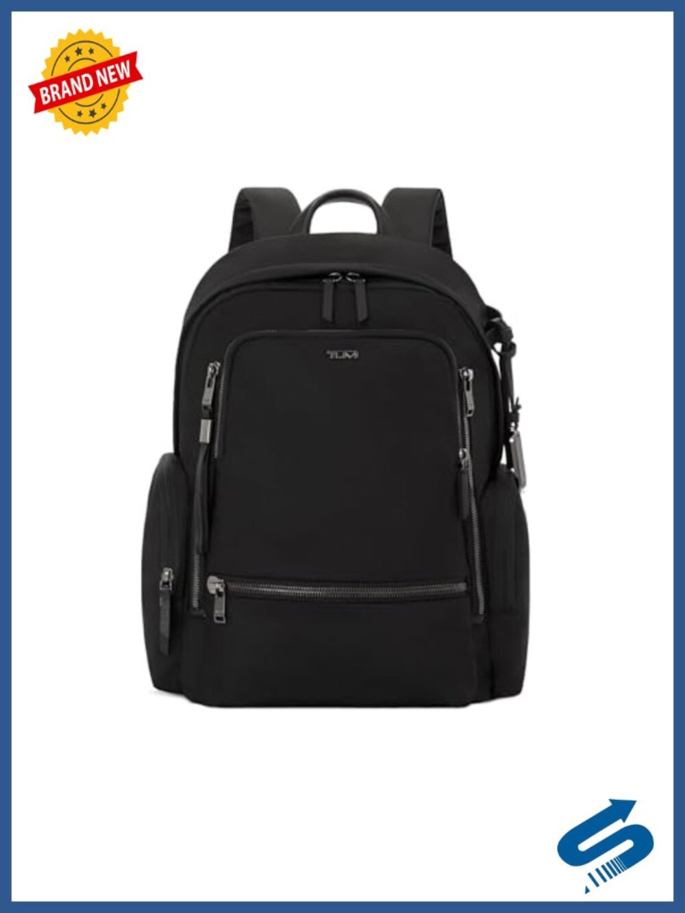 Nylon Laptop Backpack Fits 16 inch Commuter Travel Daypack Multi-Pocket